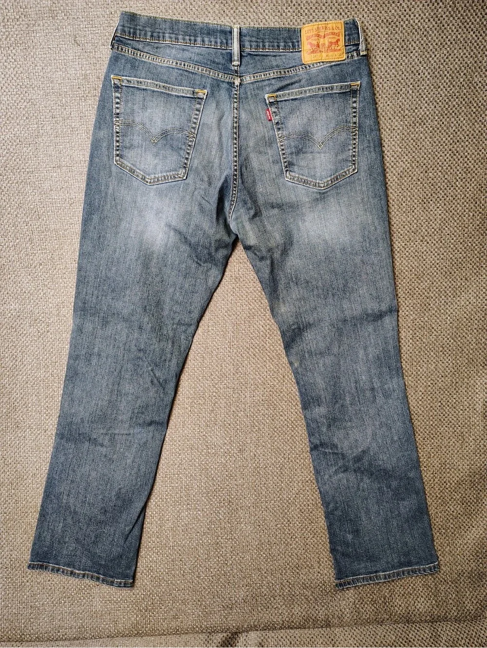 Levis 514 Mens Straight Fit Jeans Medium Wash Blue Denim W36 L32 00514-0700